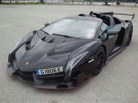 Black Lamborghini Veneno Roadster Arrives in Gibraltar - GTspirit