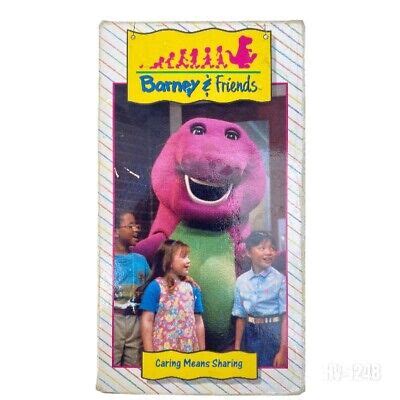 BARNEY FRIENDS CARING Means Sharing VHS Tape Video Kid Sing Songs RARE Time Life £15.22 ...