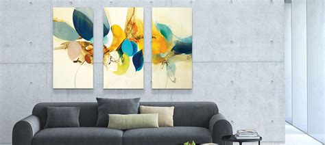 3 Piece Abstract Wall Art (Triptych Art) | iCanvas