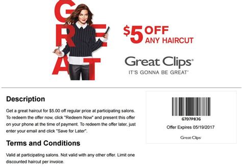 $5 off a haircut at Great Clips 🆓 Coupons & Shopping Deals! | Haircut coupons, Great clips ...