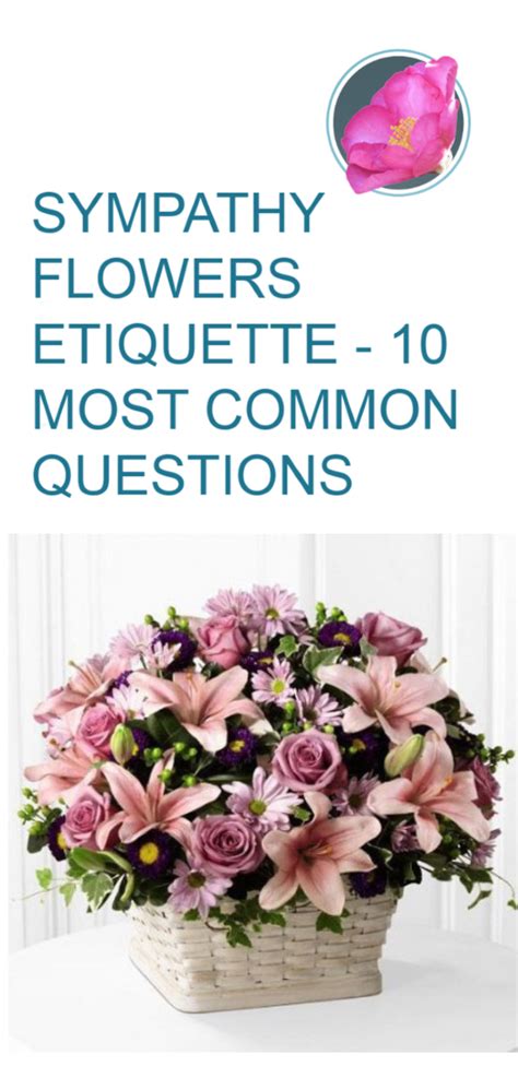 Sympathy Flowers Etiquette - 10 Common Questions Answered | Sympathy ...