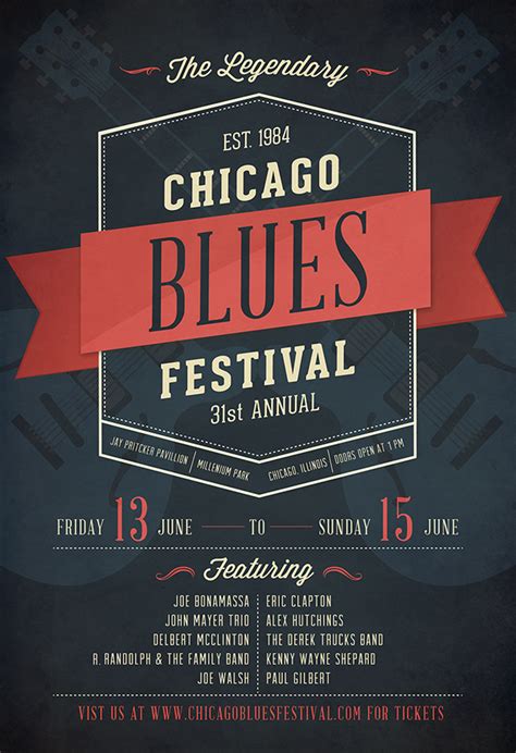 Chicago Blues Festival on Behance