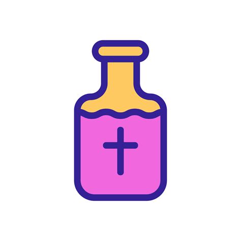 Holy water icon vector. Isolated contour symbol illustration 10312190 ...