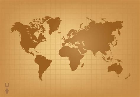 Vintage World Map Vector eps | UIDownload