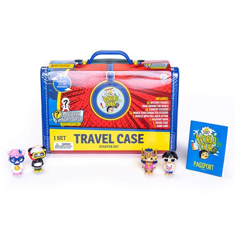 Ryan’s World Tour Suitcase, 12 Country Themed Mystery Micro Figures With Matching Stickers ...