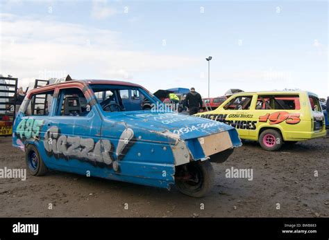 reliant robin three wheelers ready for a banger race Stock Photo: 32824739 - Alamy