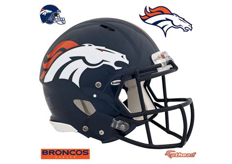 Denver Broncos Helmet Wall Decal | Shop Fathead® for Denver Broncos Decor