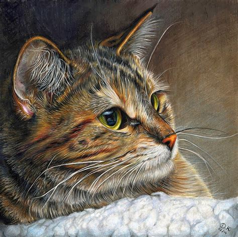 Contests & Giveaways!: February CPM Art Challenge "Portrait of a Cat" #1402 | Cat art painting ...