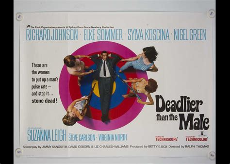 Lot 83 - Deadlier Than The Male (1967) Quad Poster,