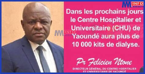 Yaoundé University Hospital to Receive Over 10,000 Dialysis Kits - Mimi Mefo Info