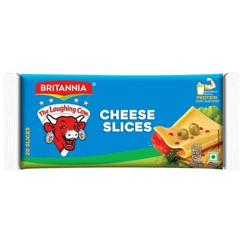 Buy Britannia The Laughing Cow Cheese Slices - Creamy, Rich In Protein, Calcium Online at Best ...