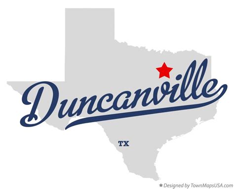 Map of Duncanville, TX, Texas