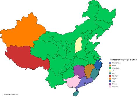 China Map Chinese Language