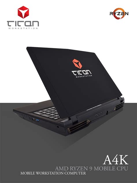 Titan A4K - AMD Ryzen 9 3900 CPU Laptop