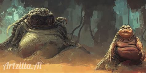 Verdant_Muse - A Young Jabba The Hutt - Star Wars Character