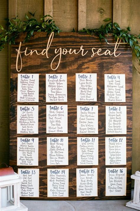 38 Brilliant Wedding Seating Chart Ideas to Steal – ChicWedd