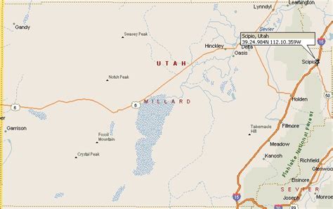 Scipio, Utah Map 2