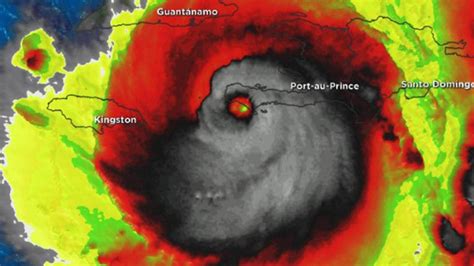 Sinister skull seen in Hurricane Matthew satellite image | Newshub