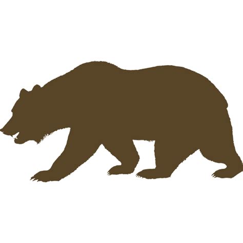 Vector clip art of bear from the Flag of California | Free SVG