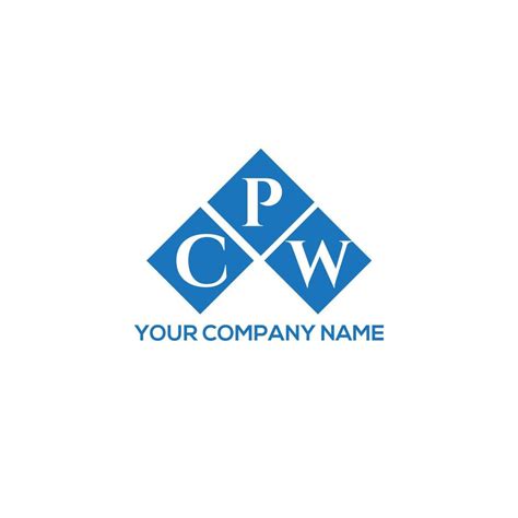 CPW letter logo design on white background. CPW creative initials ...