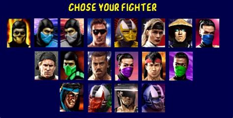 Character Roster image - Mortal Kombat mod for Half-Life - ModDB