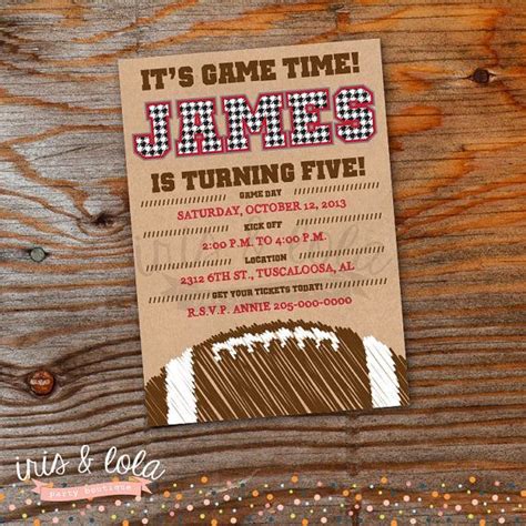 Game Day Birthday Digital Invitation by IrisandLolaParty on Etsy, $15. ...