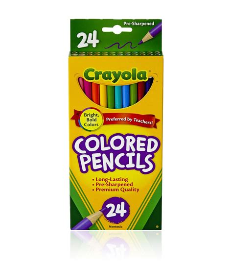 Crayola Colored Pencils 24PK Long | JOANN | Crayola colored pencils, Colored pencils, Crayola ...