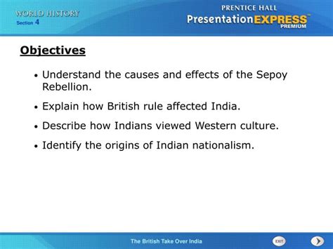 PPT - Understand the causes and effects of the Sepoy Rebellion. Explain how British rule ...