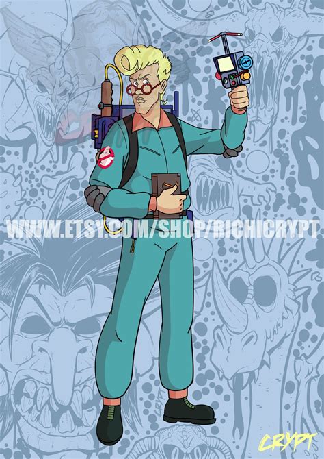 The Real Ghostbusters Egon Spengler Buster Pinup Print - Etsy