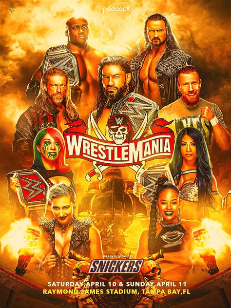 ArtStation - WrestleMania 37 Poster