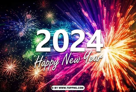 Download High-Quality Happy New Year 2024 Fireworks Background png - Free PNG Images in 2023 ...