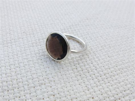 Smoky Quartz Ring 925 Sterling Silver Ring Ring For Women | Etsy