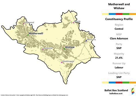 Central Region – Motherwell and Wishaw Constituency Map – Ballot Box ...