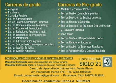 La Paz Digital: Universidad SIGLO 21, continúa abierta la inscripción.