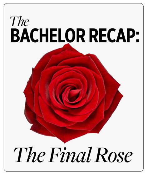 The Bachelor Recap: The Final Rose