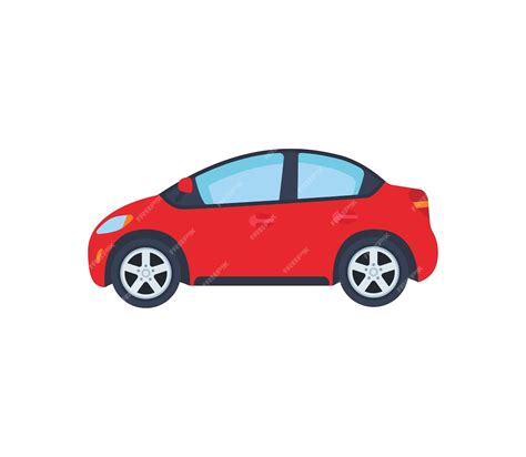 Premium Vector | Red Car vector isolated icon Emoji illustration Vehicle vector emoticon