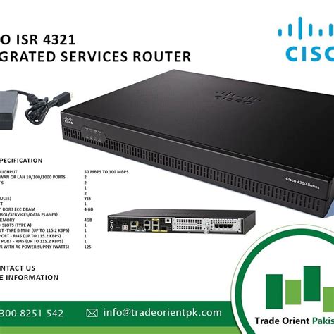 Cisco ISR 4321 Router @ Trade Orient Pakistan | Router, Cisco, Network switch