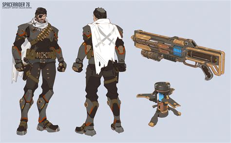 Space Raider Soldier 76 Skin Concept Art - Overwatch 2 Art Gallery