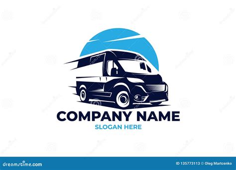 Blue Delivery Van Logo Royalty Free Vector Image | peacecommission.kdsg.gov.ng