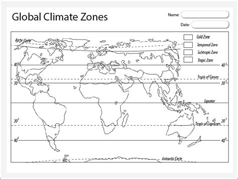 Global Climate Zones Map - Studyladder Interactive Learning Games