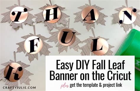 Easy DIY Fall Leaf Banner · Crafty Julie