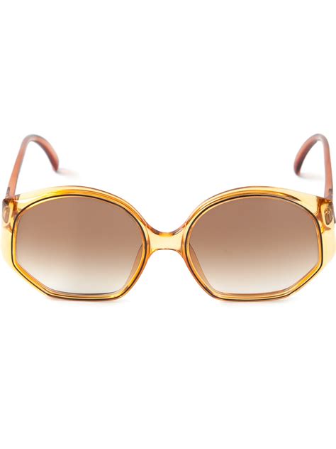 Lyst - Dior Round Frame Sunglasses in Metallic