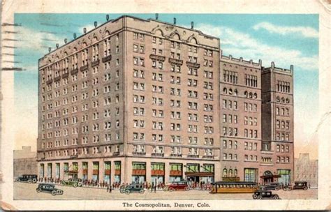 The Cosmopolitan hotel Denver Colorado Old Postcard Posted 1930 | eBay