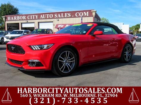 Used 2017 Ford Mustang EcoBoost Premium Convertible for Sale in West ...