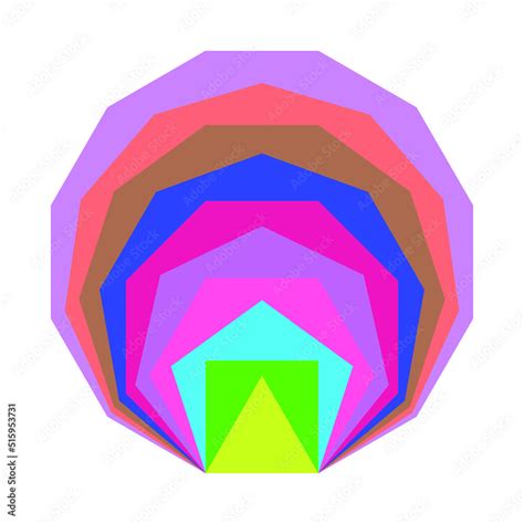 types of regular polygons. polygons with equal sides and angles. Triangle, quadrilateral ...