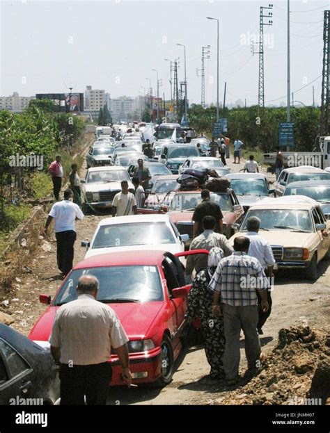 TYRE, Lebanon - A road in the southern Lebanese city of Tyre on July 31 ...