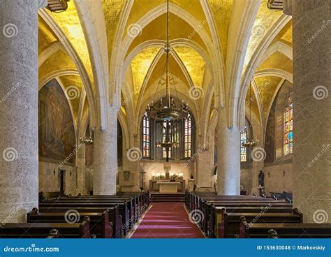 Interior of St. Mark`s Church in Zagreb, Croatia Editorial Stock Photo ...