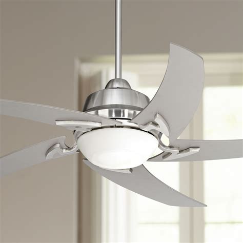 Shop online for 52" Casa Vieja Modern Ceiling Fan with Light LED Remote Brushed Nickel Silver ...