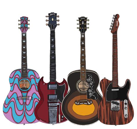 Beatles Guitars - all of them! - :: Behance