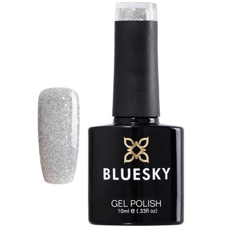 Bluesky Silver Glitter Gel Polish 10ml - Justmylook